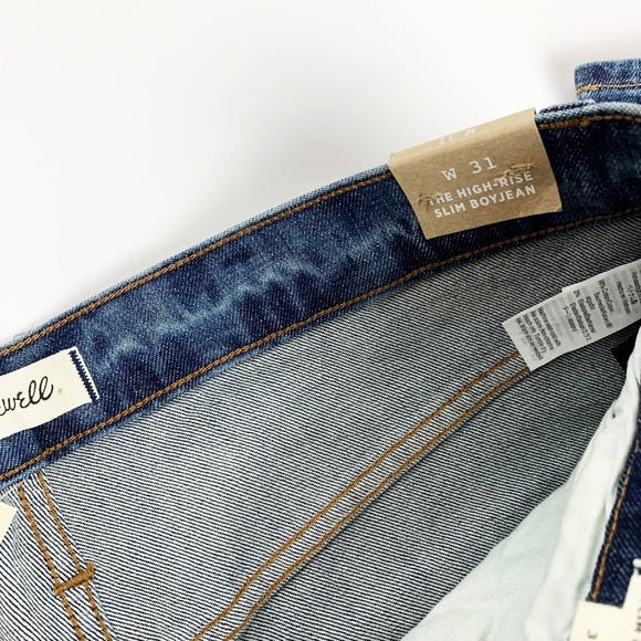 NEW Madewell High-Rise Slim Boyjean: Eco Edition - Picture 10 of 12